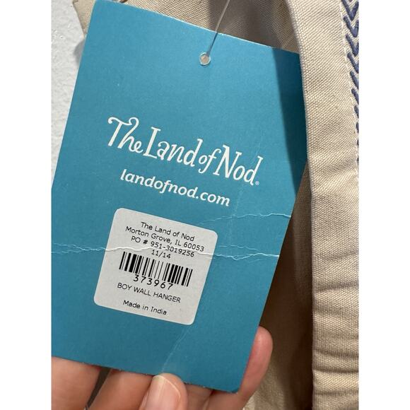 The Land Of Nod Wall Hanger Hushaby Collection Kids Room Embroidered Decor READ - Picture 5 of 8